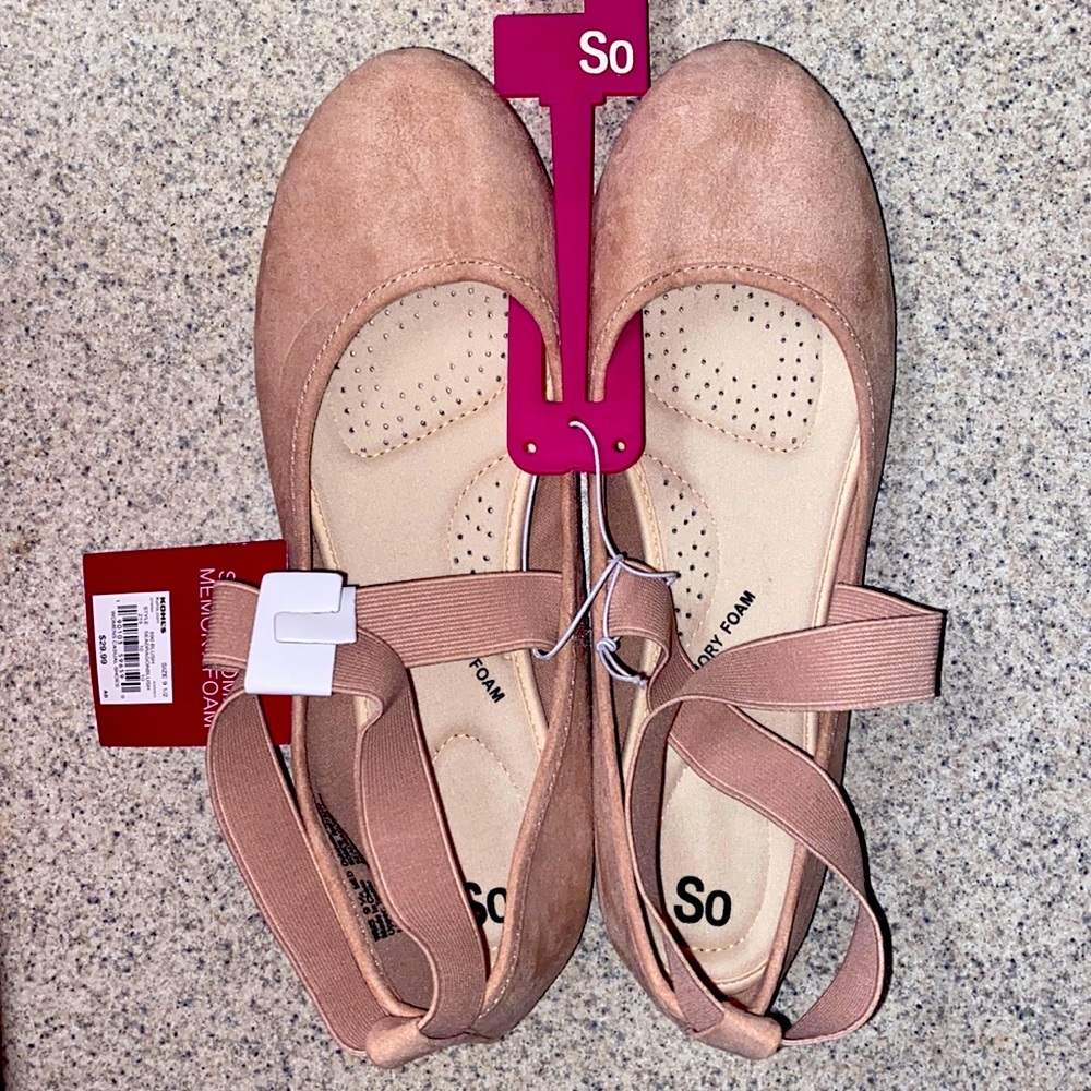 NEW! Memory Foam Blush Flats